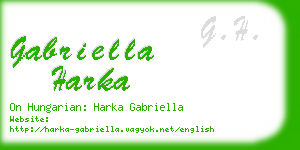 gabriella harka business card